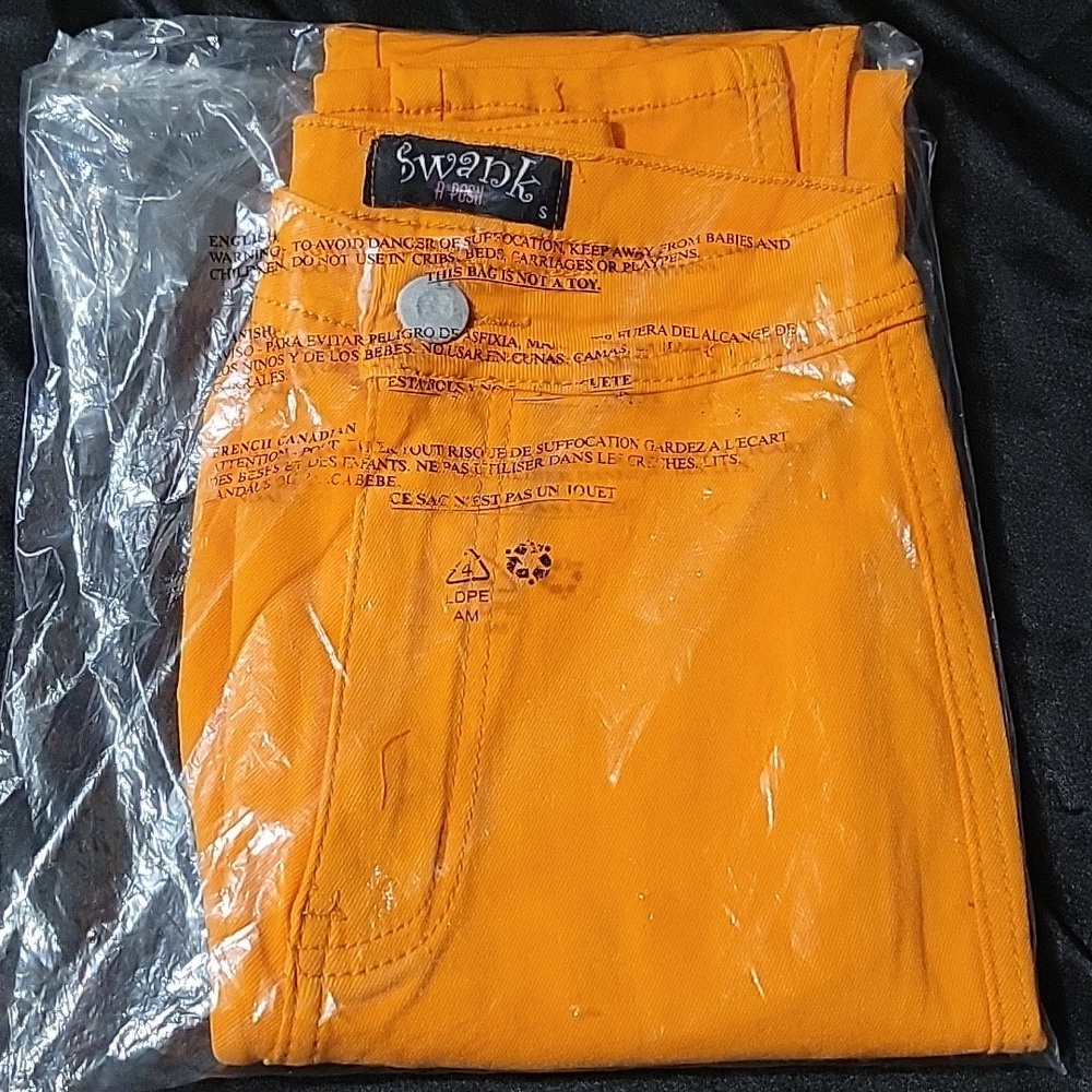 SWANK Vibrant Orange Trousers